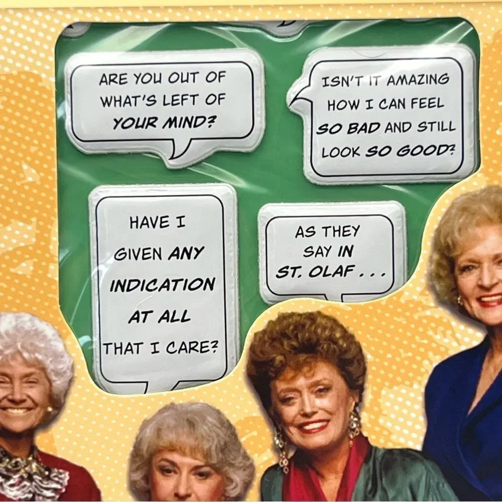 - Golden girls “postcard book‎ with puffy stickers